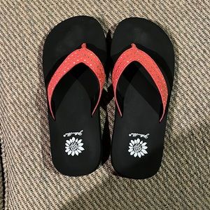 Yellow Box Leith Flip Flops